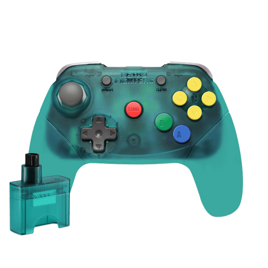 RETRO FIGHTERS Brawler64 Wireless コントローラー - N64専用・次世代アナログスティック・メモリパック対応・超高速ターボ機能搭載・ターコイズ