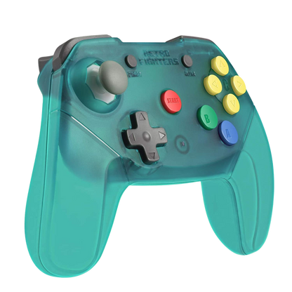 RETRO FIGHTERS Brawler64 Wireless コントローラー - N64専用・次世代アナログスティック・メモリパック対応・超高速ターボ機能搭載・ターコイズ