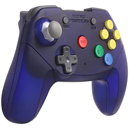 RETRO FIGHTERS Brawler64 Wireless コントローラー - N64専用・次世代アナログスティック・メモリパック対応・超高速ターボ機能搭載・パープル