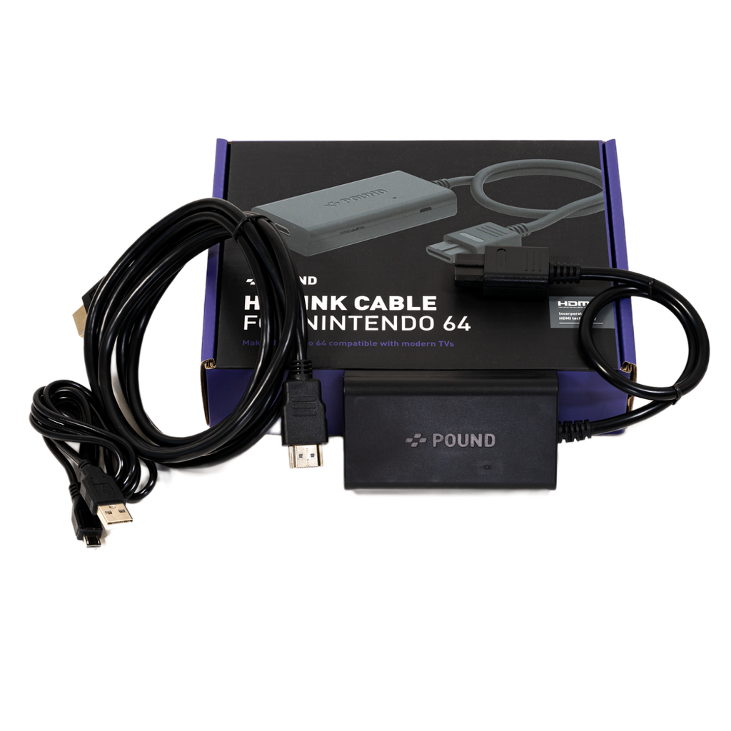 Pound HD Link Cable for N64 Nintendo 64をHDMIで蘇らせる高画質変換ケーブル