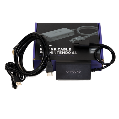 Pound HD Link Cable for N64 Nintendo 64をHDMIで蘇らせる高画質変換ケーブル