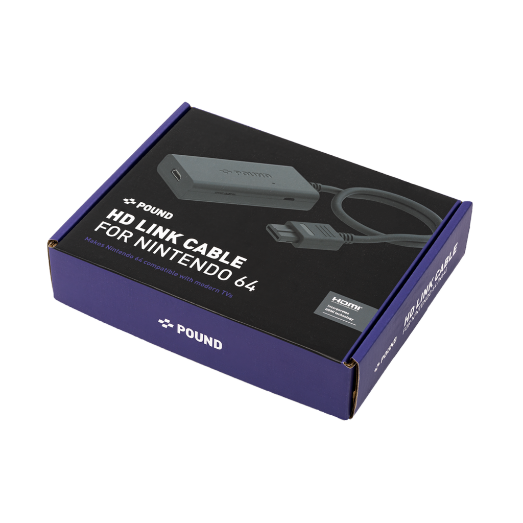 Pound HD Link Cable for N64 Nintendo 64をHDMIで蘇らせる高画質変換ケーブル