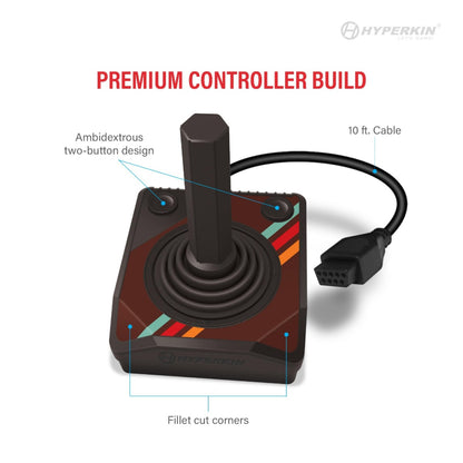 Hyperkin Trooper プレミアム 有線ジョイスティック – ATARI 2600 / Retron 77 互換 クラシックゲーム用コントローラ