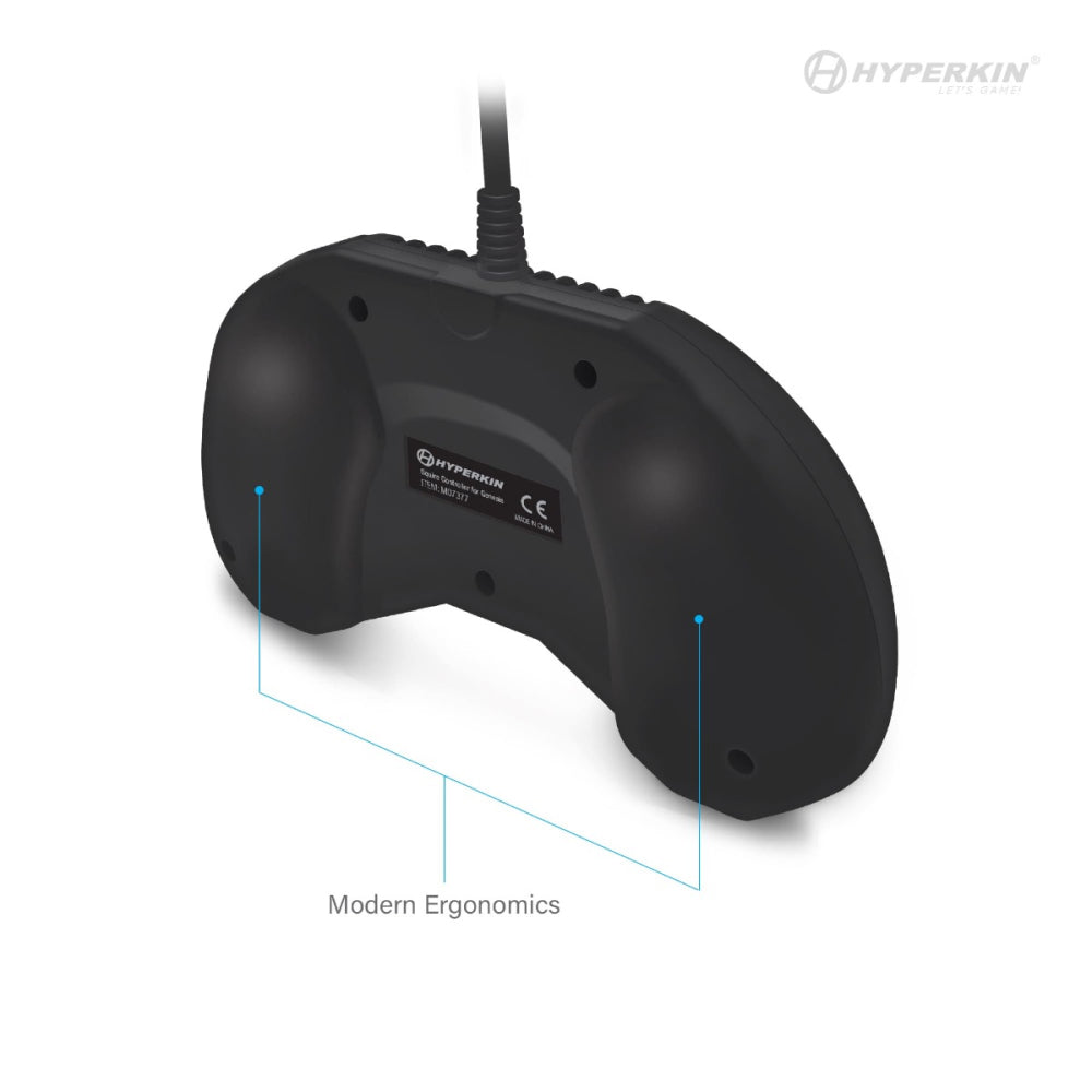 Hyperkin Squire プレミアム有線コントローラー｜Genesis／Mega Drive 互換｜6ボタン・9ピン・人間工学設計