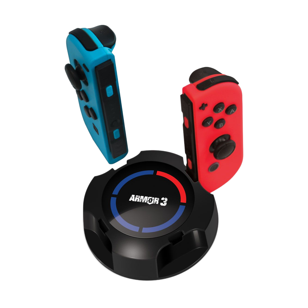 Armor3 MultiVolt 4ポート Joy-Con 充電ドック｜Nintendo Switch®対応｜最大4台同時充電可能｜LEDインジケーター搭載｜コンパクト設計