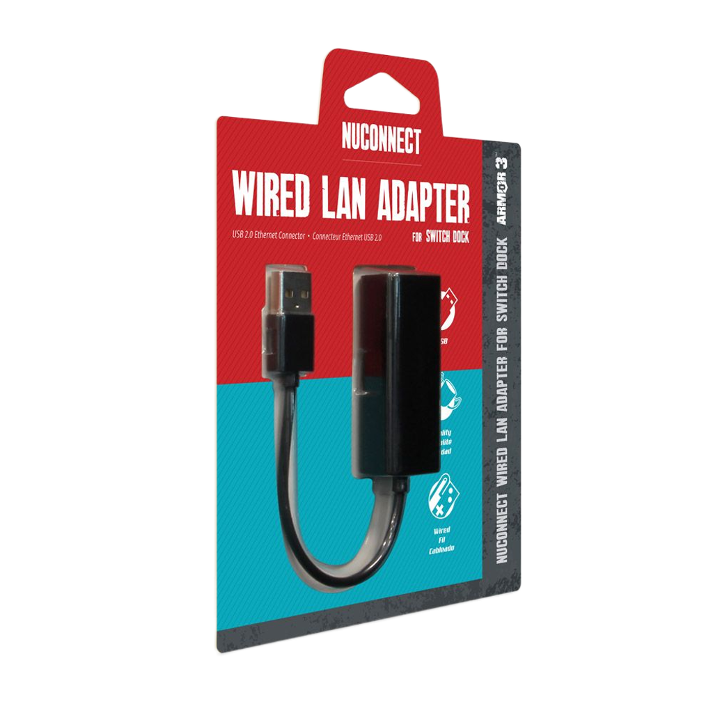 Armor3 NuConnect™ Wired LAN Adapter – Nintendo Switch® / PC / Mac
