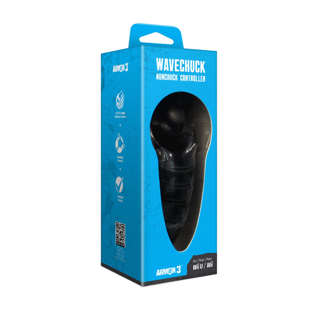 Armor3 'WaveChuck' ヌンチャク・コントローラ | Wii U®/Wii®対応 | アナログスティック搭載 | 約1mケーブル |