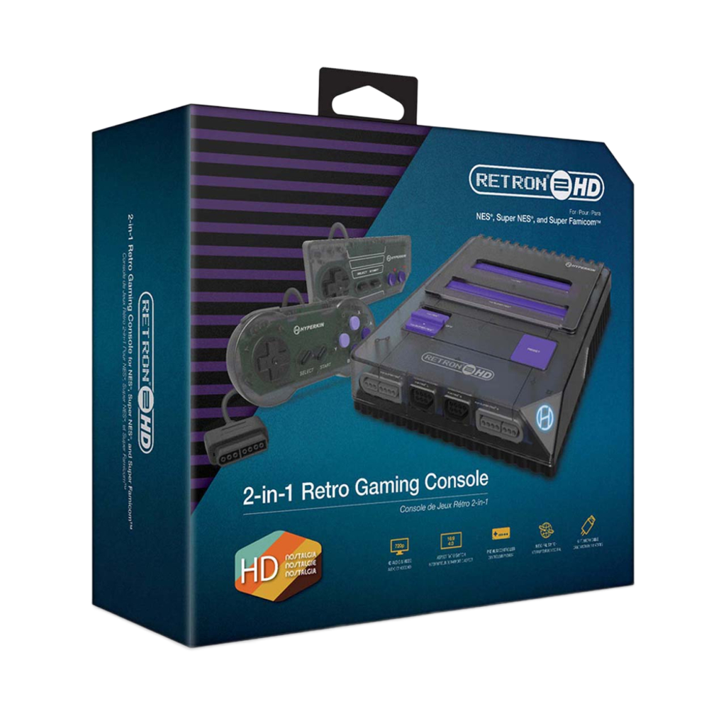 Hyperkin RetroN 2 HD ゲーミングコンソール｜NES® / Super NES® / Super Famicom™対応｜720p HDMI出力対応｜スペースブラック｜