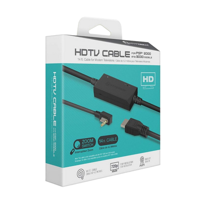 HYPERKIN PSP to HDMI 変換ケーブル - PSP® 2000/3000対応 | HDTV出力対応 | 720p高解像度サポート | ステレオ音声対応 | Zoom機能搭載 | 給電用USBケーブル付属