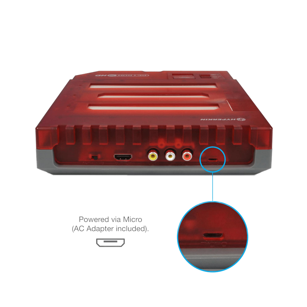HYPERKIN RetroN 3 HD｜3-in-1レトロゲーム機｜NES / ファミリーコンピュータ / Super NES / スーパーファミコン / Genesis / メガドライブ対応｜1080p HDMI出力｜クラシックコントローラー2個付属｜レッド