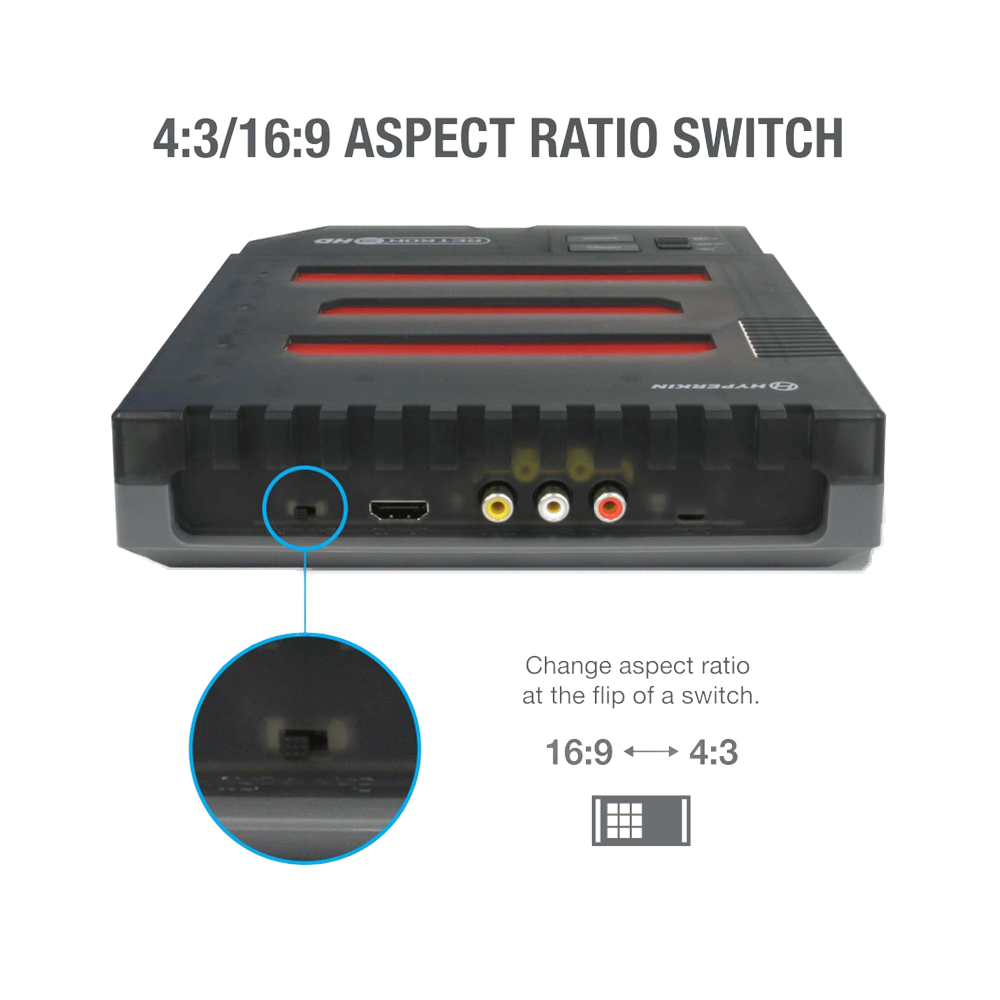 HYPERKIN RetroN 3 HD｜3-in-1レトロゲーム機｜NES / ファミリーコンピュータ / Super NES / スーパーファミコン / Genesis / メガドライブ対応｜1080p HDMI出力｜クラシックコントローラー2個付属｜ブラック