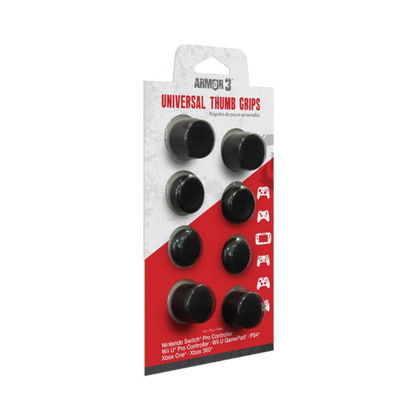 Armor3 ユニバーサル サムグリップ｜Nintendo Switch® Proコントローラー・Wii U® Proコントローラー・Wii U GamePad®・PS4®・Xbox One®・Xbox 360®対応｜アナログスティック用滑り止めカバー｜快適な操作性向上アクセサリー