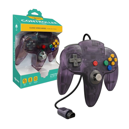 Tomee N64®専用有線コントローラ【Amethyst Purple】