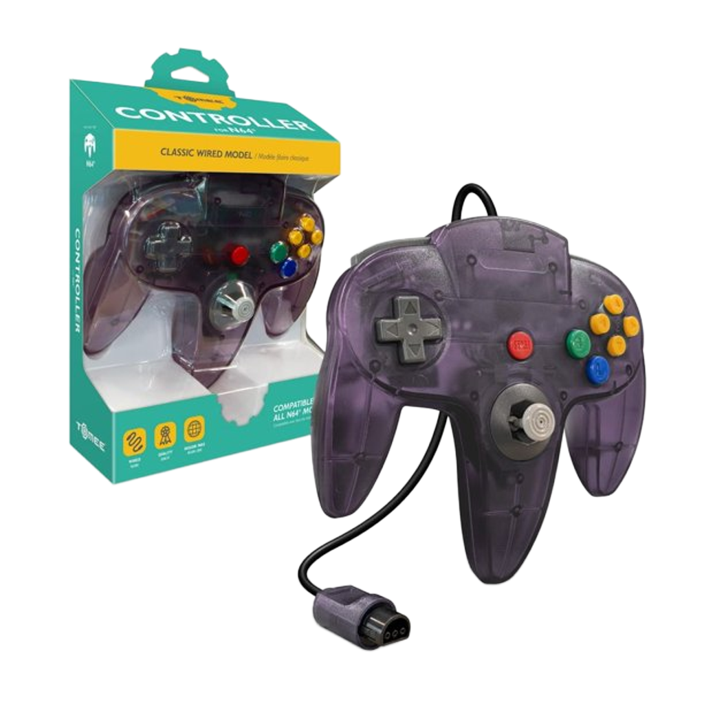 Hyperkin N64 Wired Controller プレミアム有線コントローラー ニンテンドー64実機対応 エルゴノミクス設計 メモリー拡張パック対応 全12色【どれでも2個まとめ買いで送料無料対象商品】