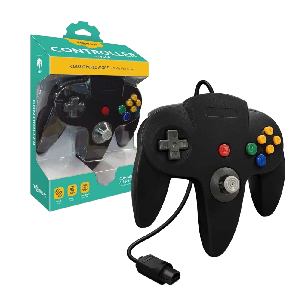 Tomee N64®専用有線コントローラ【Black】