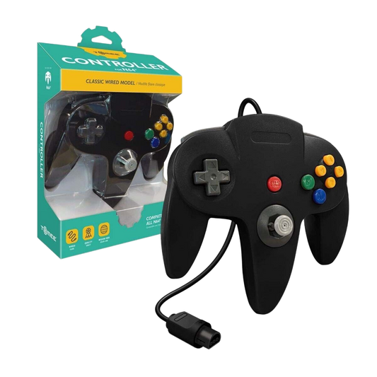 Tomee N64®専用有線コントローラ【Black】