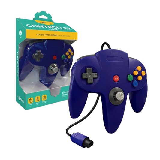 Tomee N64®専用有線コントローラ【Blue】