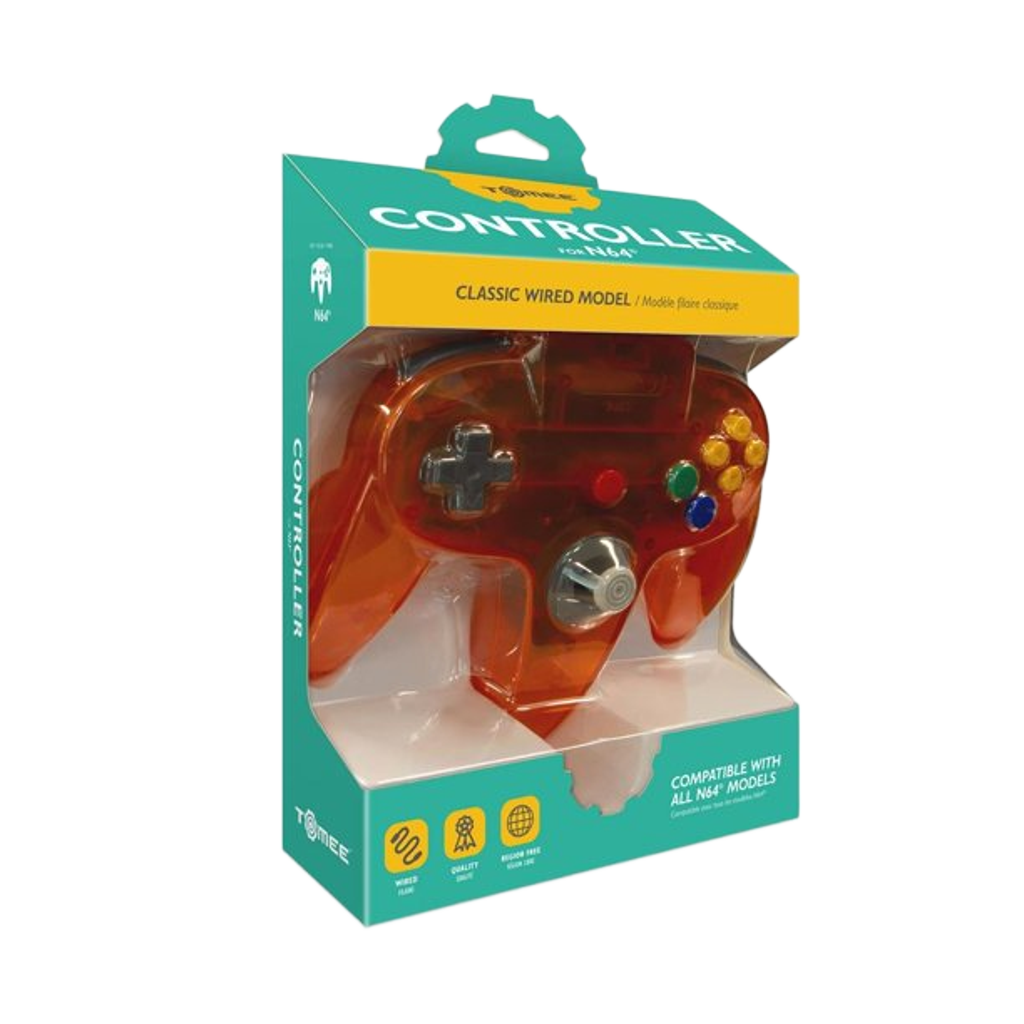 Tomee N64®専用有線コントローラ【Fire】