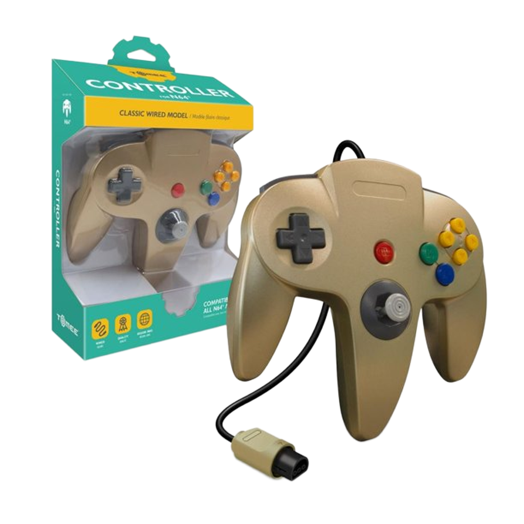Tomee N64®専用有線コントローラ【Gold】