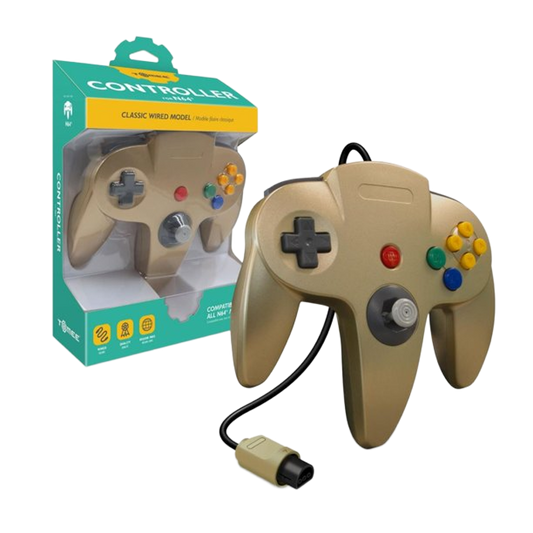 Tomee N64®専用有線コントローラ【Gold】