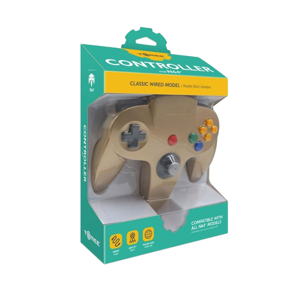 Tomee N64®専用有線コントローラ【Gold】