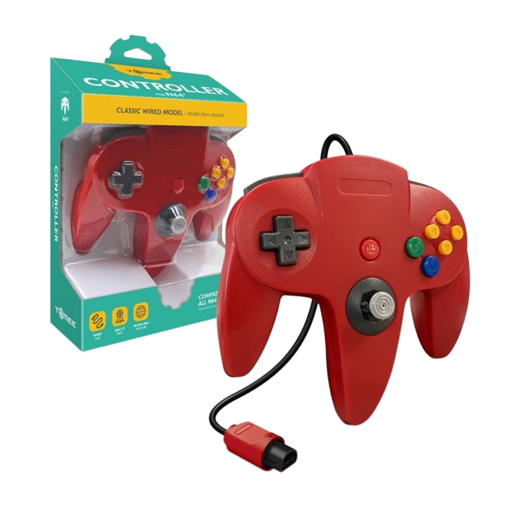 Tomee N64®専用有線コントローラ【Red】