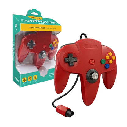 Tomee N64®専用有線コントローラ【Red】