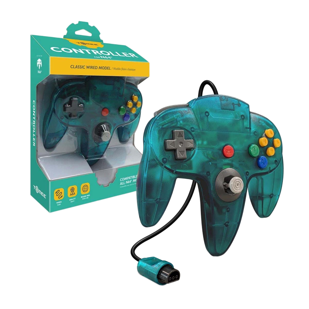 Tomee N64®専用有線コントローラ【Turquoise】