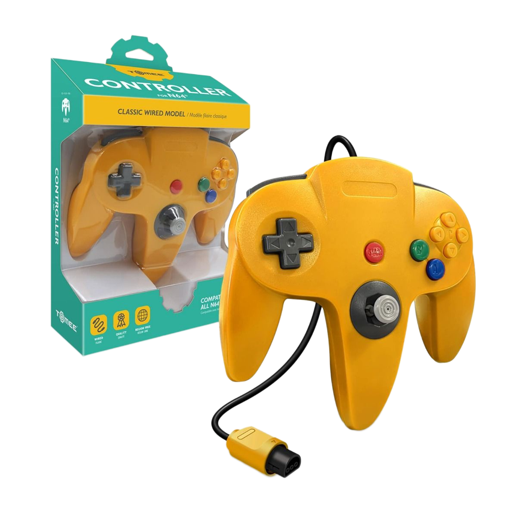 Tomee N64®専用有線コントローラ【Yellow】