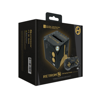 HYPERKIN RetroN Sq HDゲームコンソール ブラック【ゲームボーイ®/ゲームボーイカラー®/ゲームボーイアドバンス®対応（ベータ版）】720p HDMI出力・USB-C電源対応｜画面比率切替（4:3/16:9）｜専用コントローラー付｜コンパクトでスタイリッシュデザイン【送料無料】