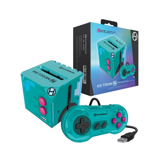 HYPERKIN RetroN Sq HDゲームコンソール ハイパービーチ【ゲームボーイ®/ゲームボーイカラー®/ゲームボーイアドバンス®対応（ベータ版）】720p HDMI出力・USB-C電源対応｜画面比率切替（4:3/16:9）｜専用コントローラー付｜コンパクトでスタイリッシュデザイン【送料無料】
