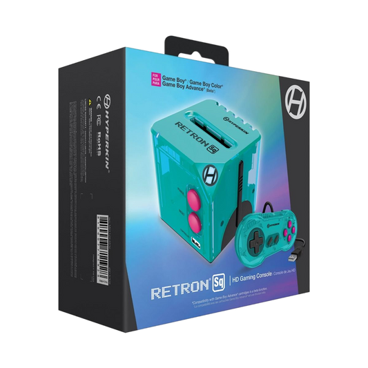 HYPERKIN RetroN Sq HDゲームコンソール ハイパービーチ【ゲームボーイ®/ゲームボーイカラー®/ゲームボーイアドバンス®対応（ベータ版）】720p HDMI出力・USB-C電源対応｜画面比率切替（4:3/16:9）｜専用コントローラー付｜コンパクトでスタイリッシュデザイン【送料無料】