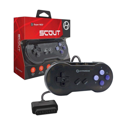 Hyperkin Scout Premium Wired Controller スーパーファミコン SNES 専用 有線コントローラー 10ftロングケーブル 全3色