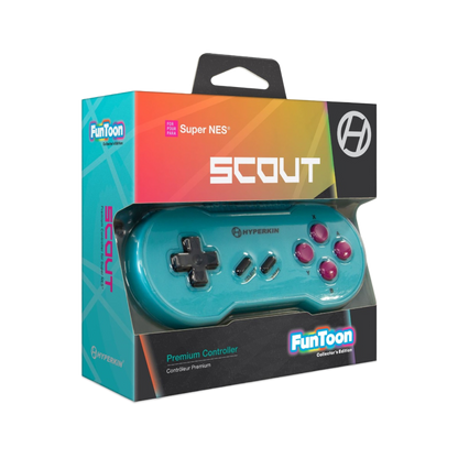 HYPERKIN "SCOUT" SFC®/SNES®専用有線コントローラー Hyper Beachカラー【全3色】