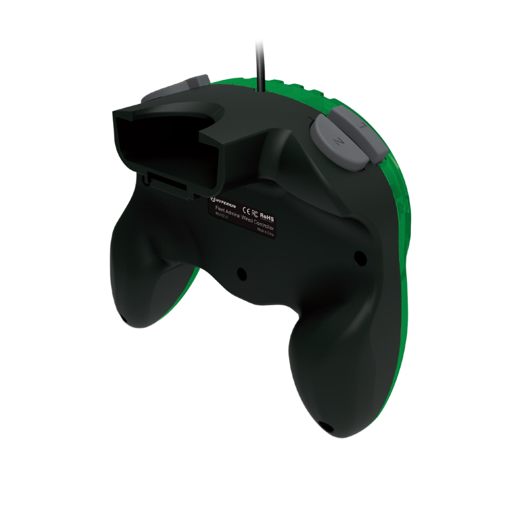 N64® 有線コントローラ オリジナルポート　ハイパキン　フリートアドミラル Hyperkin Fleet Admiral N64 Wired Controller グリーン