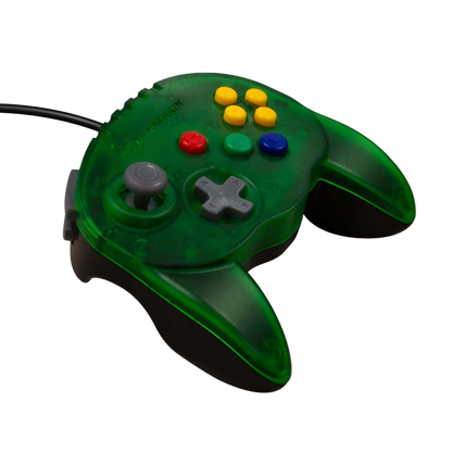 N64® 有線コントローラ オリジナルポート　ハイパキン　フリートアドミラル Hyperkin Fleet Admiral N64 Wired Controller グリーン