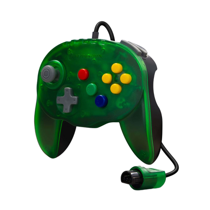 N64® 有線コントローラ オリジナルポート　ハイパキン　フリートアドミラル Hyperkin Fleet Admiral N64 Wired Controller グリーン