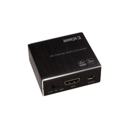 Armor3 HDMI音声分離器 - 光デジタル＆アナログ音声出力 | SPDIFトスリンク/3.5mmステレオ/HDMIパススルー対応 | AVサウンドレシーバー対応 | 5V/1A USB給電 (別売り)