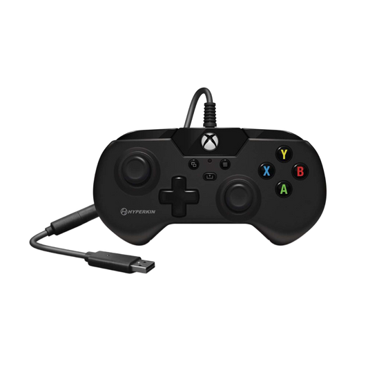 Hyperkin X91 有線コントローラー Xbox One/Series X|S/Windows 10/11 PC対応 公認ライセンス品 レトロデザイン プレミアムビルド 3.5mmヘッドセットジャック搭載 ブラック