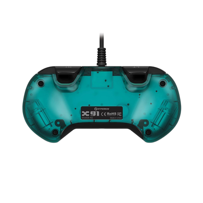Hyperkin X91 有線コントローラー Xbox One/Series X|S/Windows 10/11 PC対応 公認ライセンス品 レトロデザイン プレミアムビルド 3.5mmヘッドセットジャック搭載 クリアグリーン