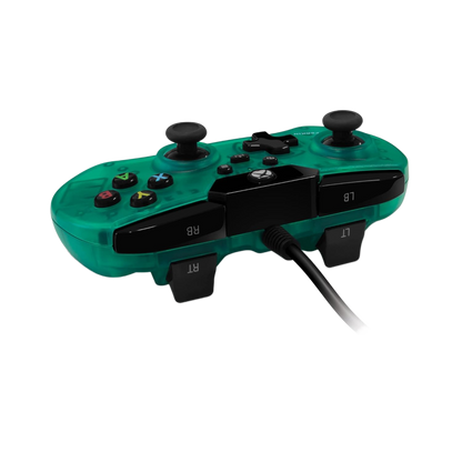 Hyperkin X91 有線コントローラー Xbox One/Series X|S/Windows 10/11 PC対応 公認ライセンス品 レトロデザイン プレミアムビルド 3.5mmヘッドセットジャック搭載 クリアグリーン