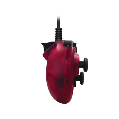 Hyperkin X91 有線コントローラー Xbox One/Series X|S/Windows 10/11 PC対応 公認ライセンス品 レトロデザイン プレミアムビルド 3.5mmヘッドセットジャック搭載 クリアレッド