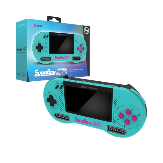 HYPERKIN SUPABOY HYPER BEACH USB Type-C版：スーパーファミコンSFC/SNES(NTSC/PAL)に対応したポータブルゲーム機