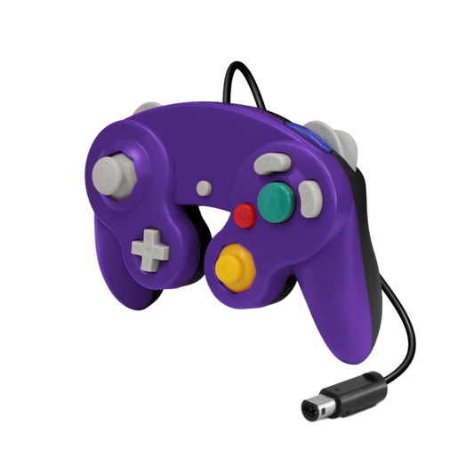 CirKa 有線コントローラー パープル/ブラック｜GameCube/Wii用 振動機能搭載 デュアルアナログスティック【どれでも2個まとめ買いで送料無料対象商品】