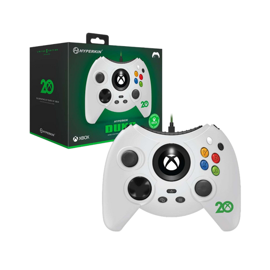 Hyperkin Duke 有線コントローラー Xbox Xbox Series X|S/One/Windows 10/11対応 公認ライセンス品 初代Xbox起動アニメ再生LCD搭載 ホワイト