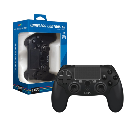 Cirka ワイヤレスコントローラー - PS4/PS3(有線)/PC/Mac対応 | 6軸ジャイロ・ライトバー・振動フィードバック搭載 | PS5(PS4ゲーム用)対応 | Micro-USBケーブル付属