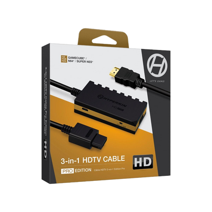 HYPERKIN / ハイパキン HDMIコンバータ & ケーブル GameCube®/ N64®/ SNES® 3-in-1 Pro Edition