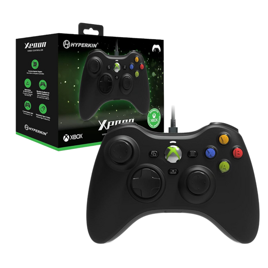 Hyperkin Xenon Wired Controller（ハイパーキン ゼノン 有線コントローラー）｜Xbox One/Xbox Series X・S/Windows10・11対応 Xbox公式ライセンス取得 着脱式USB Type-Cケーブル 3.5mmヘッドセットジャック搭載 高精度インパルストリガー 振動フィードバック 全5色