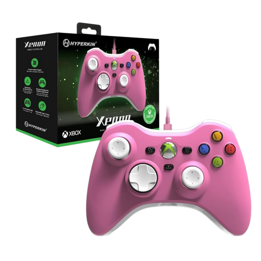 Hyperkin Xenon Wired Controller（ハイパーキン ゼノン 有線コントローラー）｜Xbox One/Xbox Series X・S/Windows10・11対応 Xbox公式ライセンス取得 着脱式USB Type-Cケーブル 3.5mmヘッドセットジャック搭載 高精度インパルストリガー 振動フィードバック 全5色