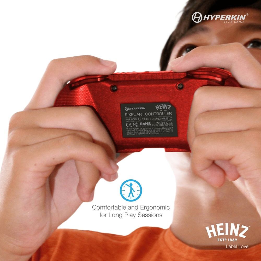 Hyperkin 限定版 ピクセルアート Bluetooth ワイヤレスゲームコントローラー｜公式ハインツ（ラベルラブ）エディション